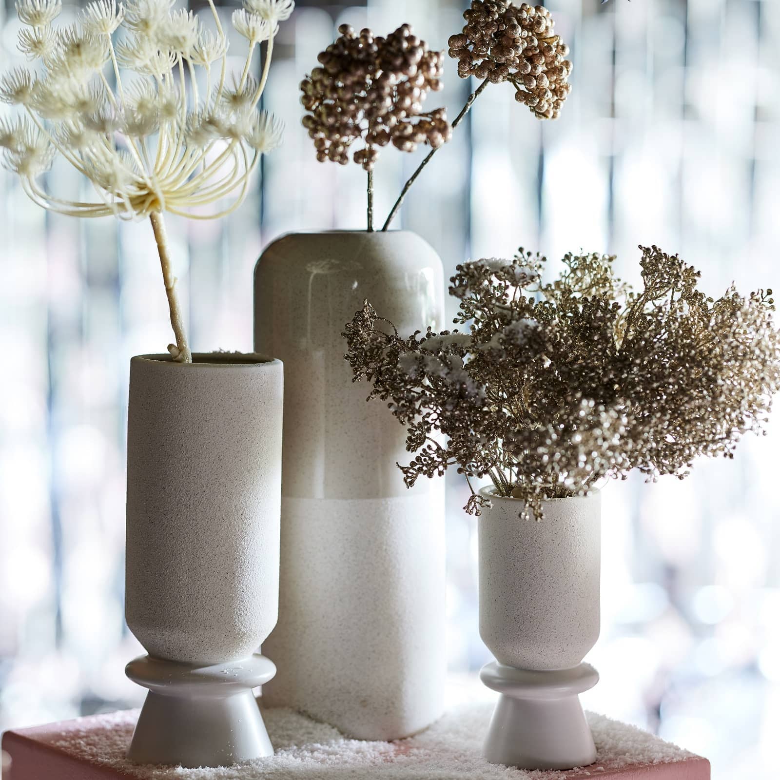 Vase Mandy Weiß, ⌀ 11.5 cm, H 200 mm