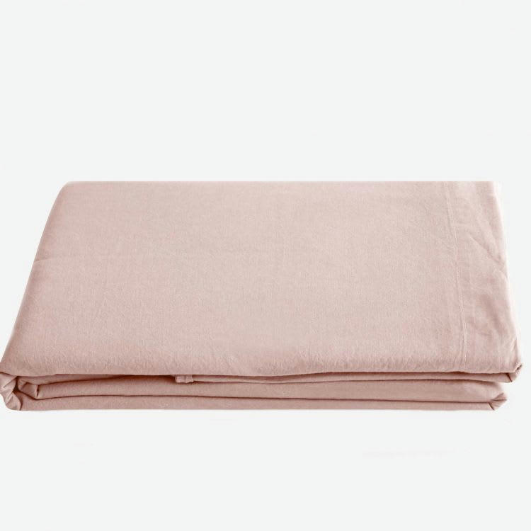 PALACE - Drap plat en Coton Rose 270x290 cm