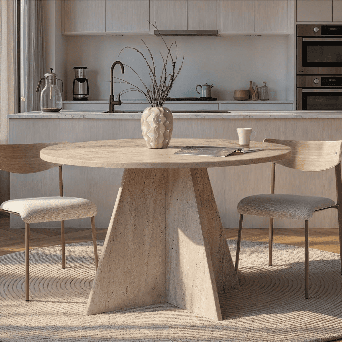 Calicosy - ARIA-tabel - B120 cm - Licht hout