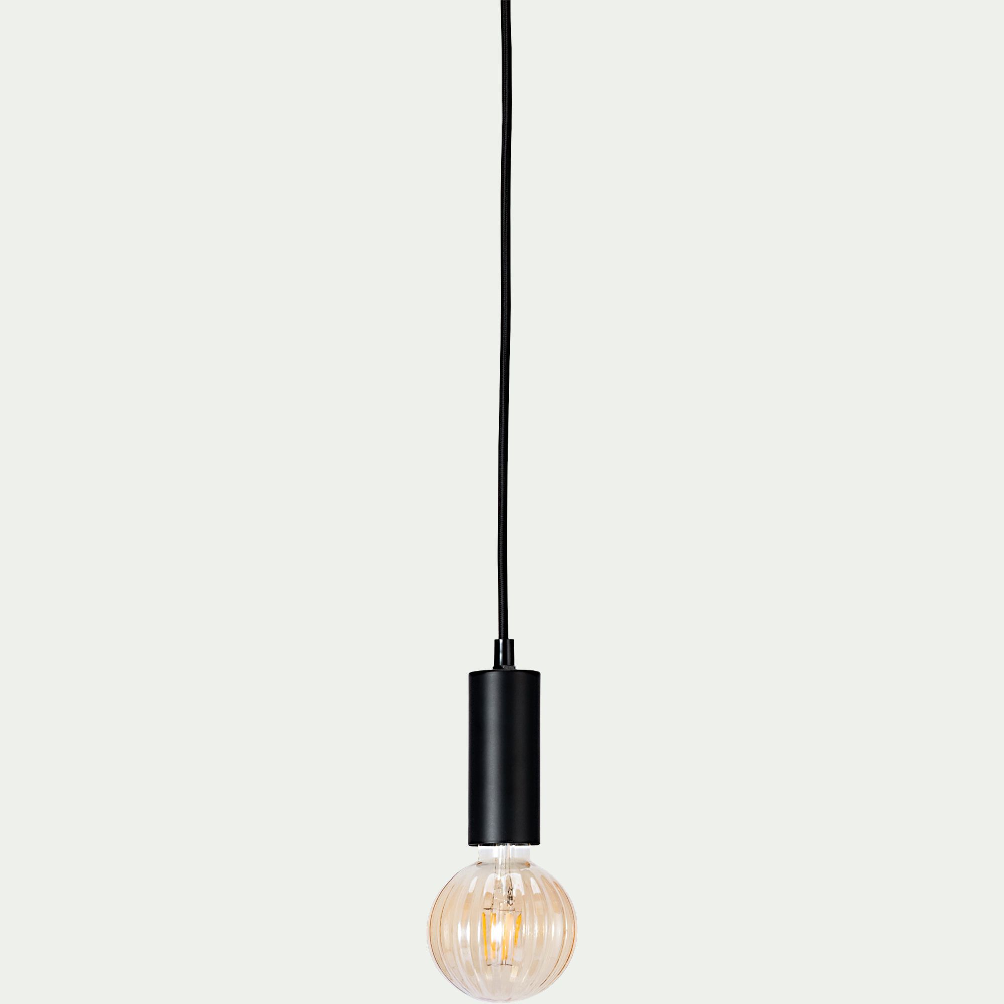 TEOULA - Suspension électrifiée en fer D10x150cm - noir