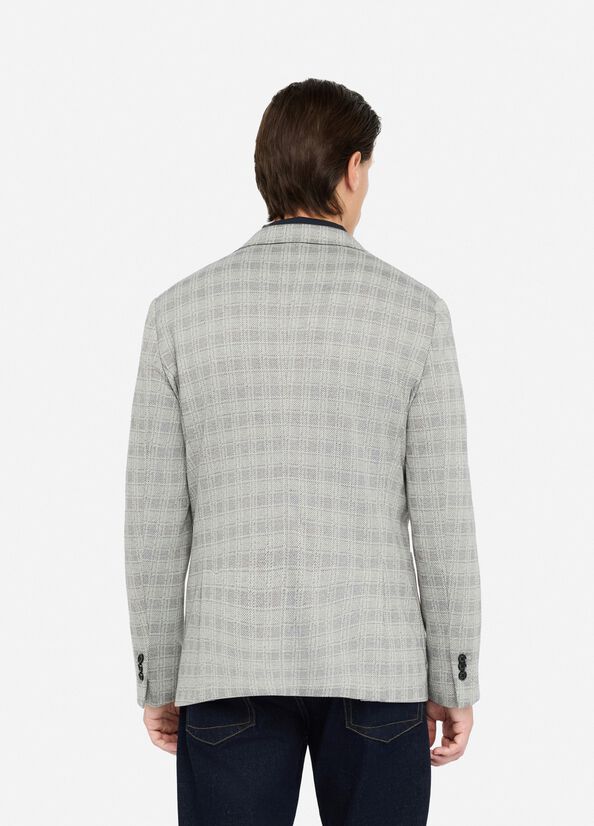 Blazer check in jersey