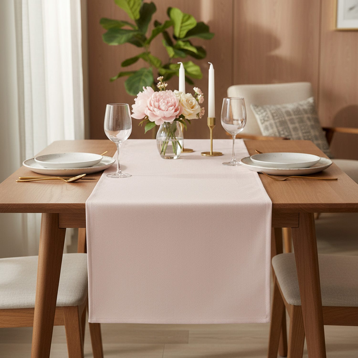 Tovaglia Runner Melange da 40x140 cm in cotone