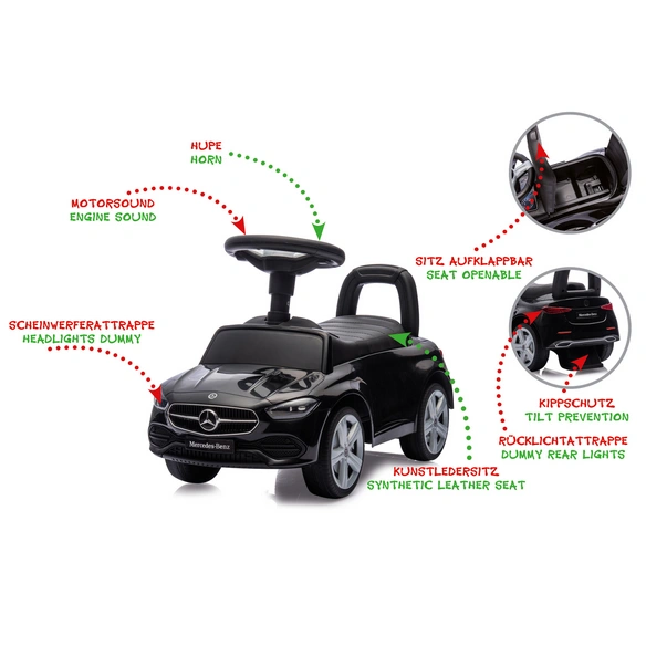Rutscher »Mercedes-Benz C-Class«, BxHxL: 28 x 39 x 65 cm, ab 12 Monaten