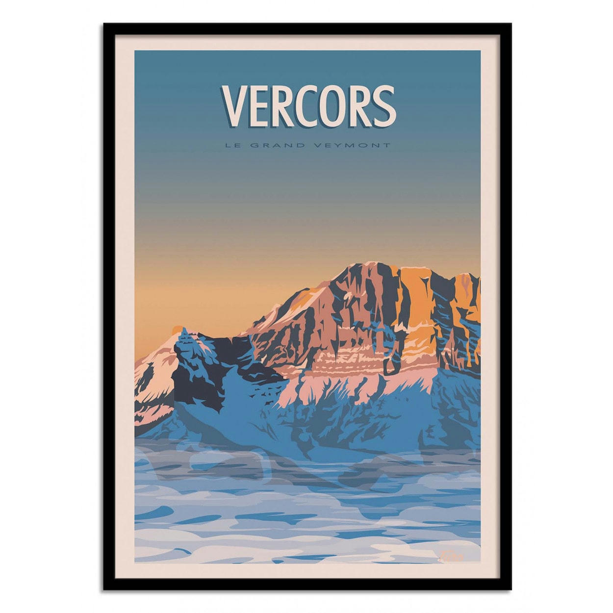 TUROMEMORIESSTUDIO - VERCORS - TURO - Affiche d'art 50 x 70 cm