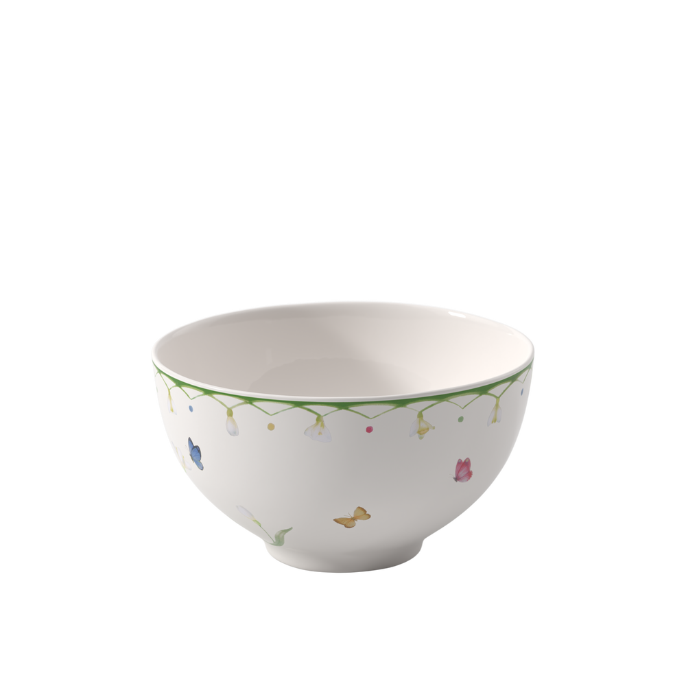Colourful Spring Cereal bowl - Green, 15.9 oz, Premium Porcelain