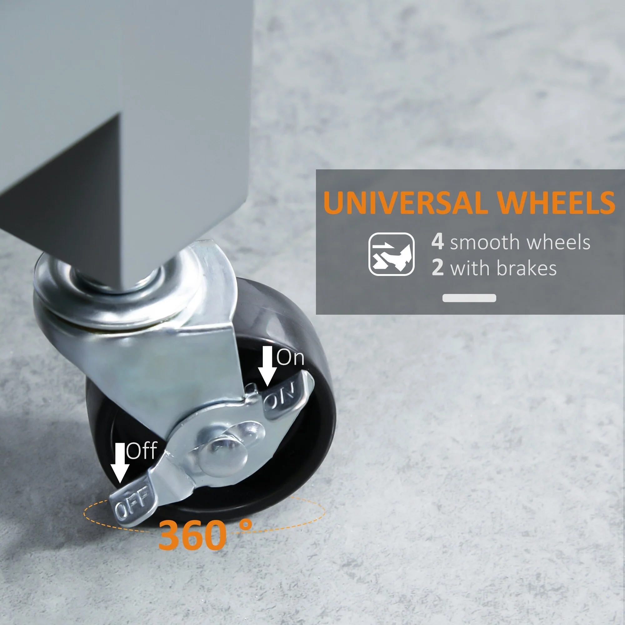 Kitchen Island Cart with Storage Shelf