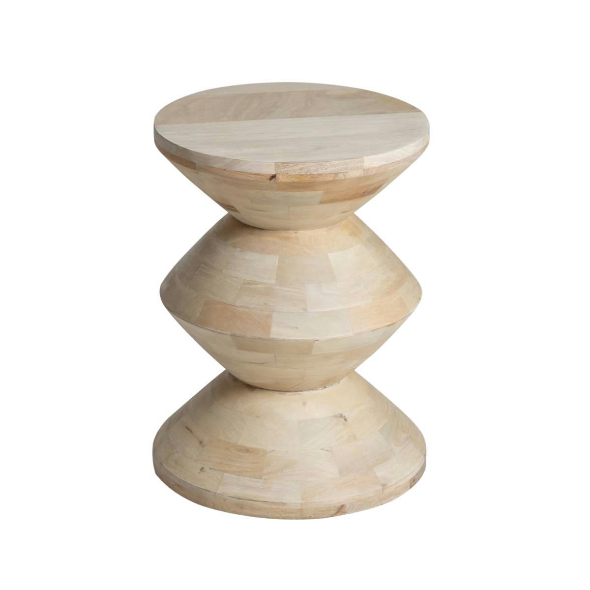 HORACE - Table basse en bois kaki 35 cm