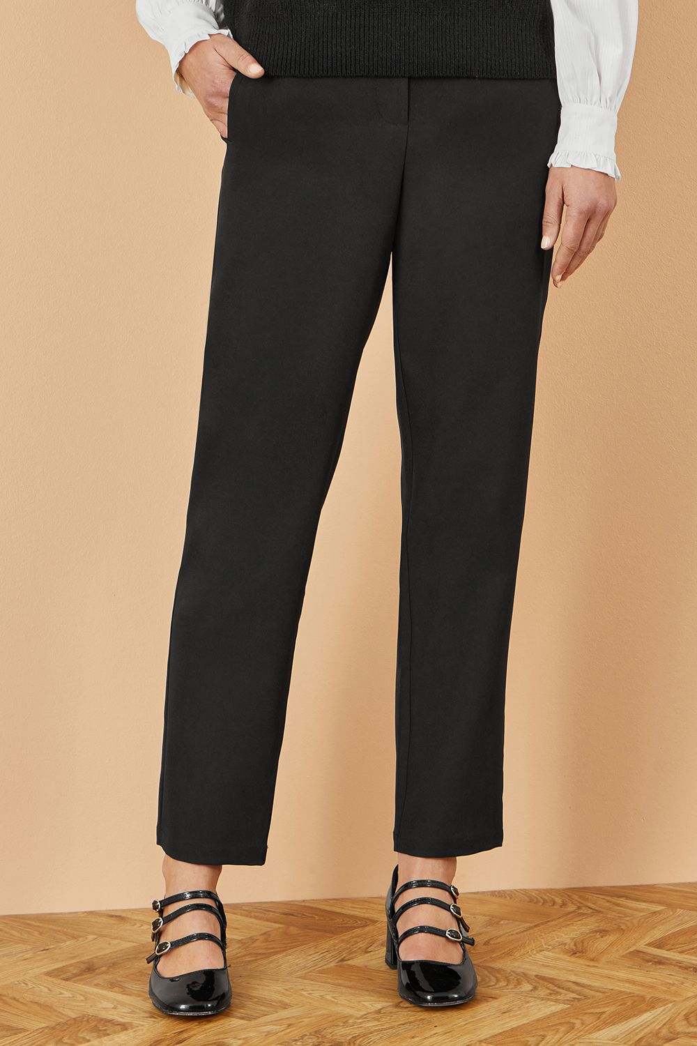 Yumi Black Tailored Cigarette Trouser