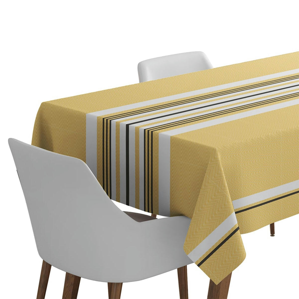 DONIBANE - Nappe coton Jaune 180x300 cm