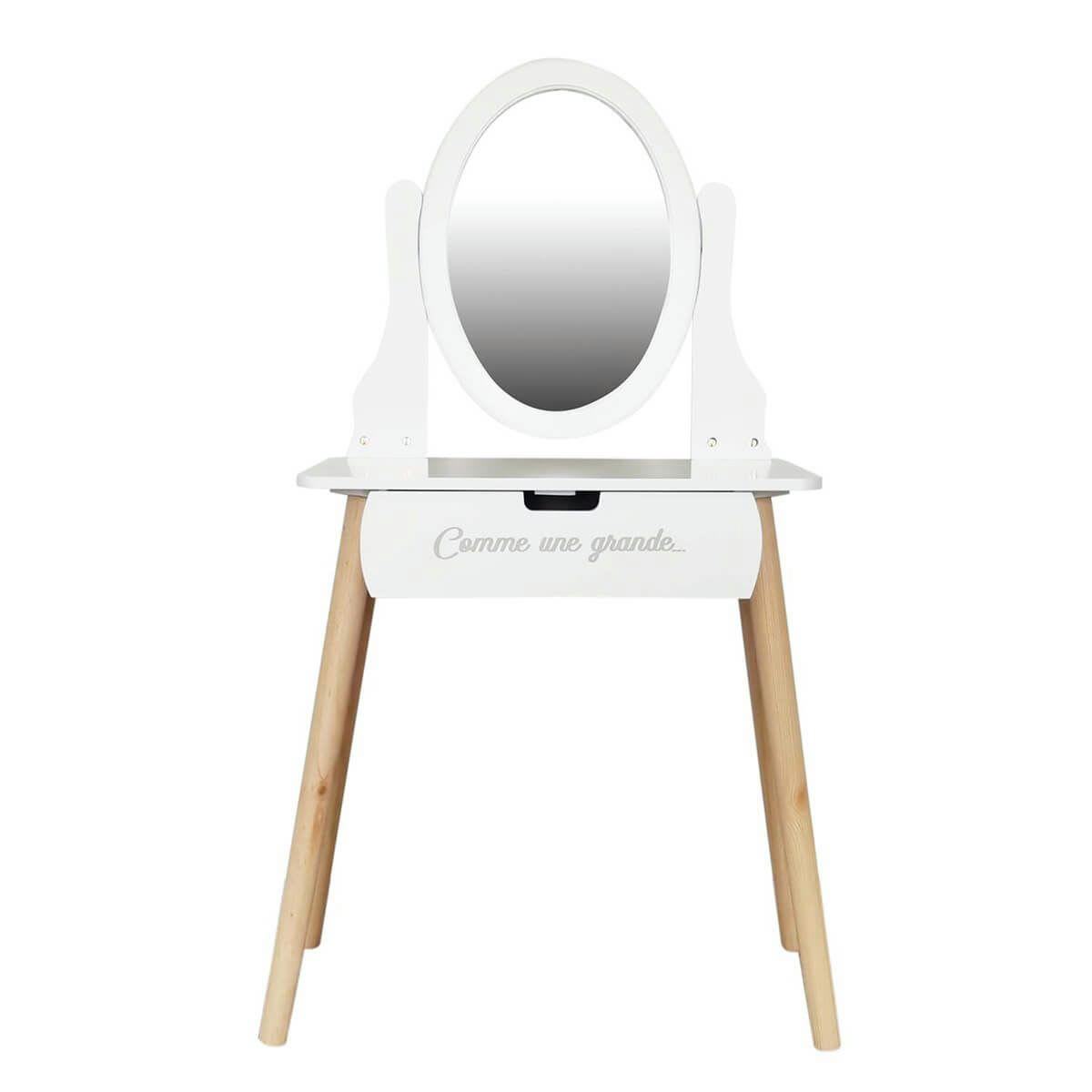 MARIE - Coiffeuse  enfant avec tiroir "comme une grande"