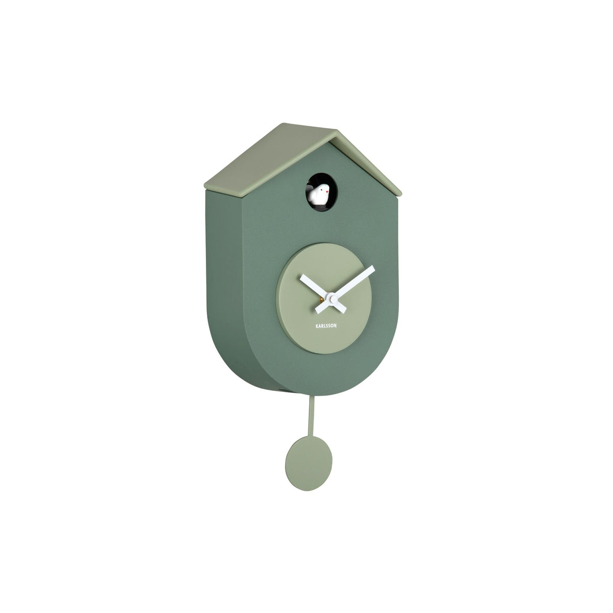 Karlsson wandklok Grato Cuckoo - groen - 9.2x17.5x33.2cm