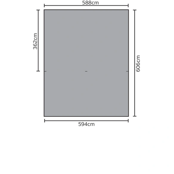 Carport »Y«, Außenmaß BxT: 588 x 362 cm, grün