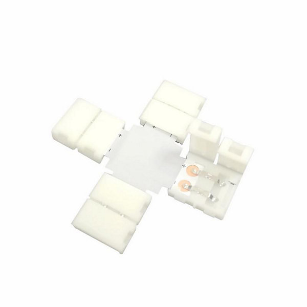 Connecteur Ruban LED 5050 en X pour Ruban 10mm IP20 - SILAMP