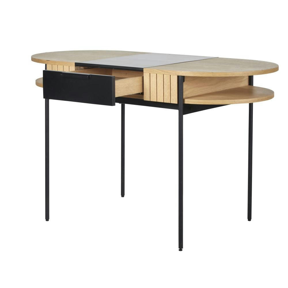 Boldin Business - Bureau professionnel 1 tiroir bicolore