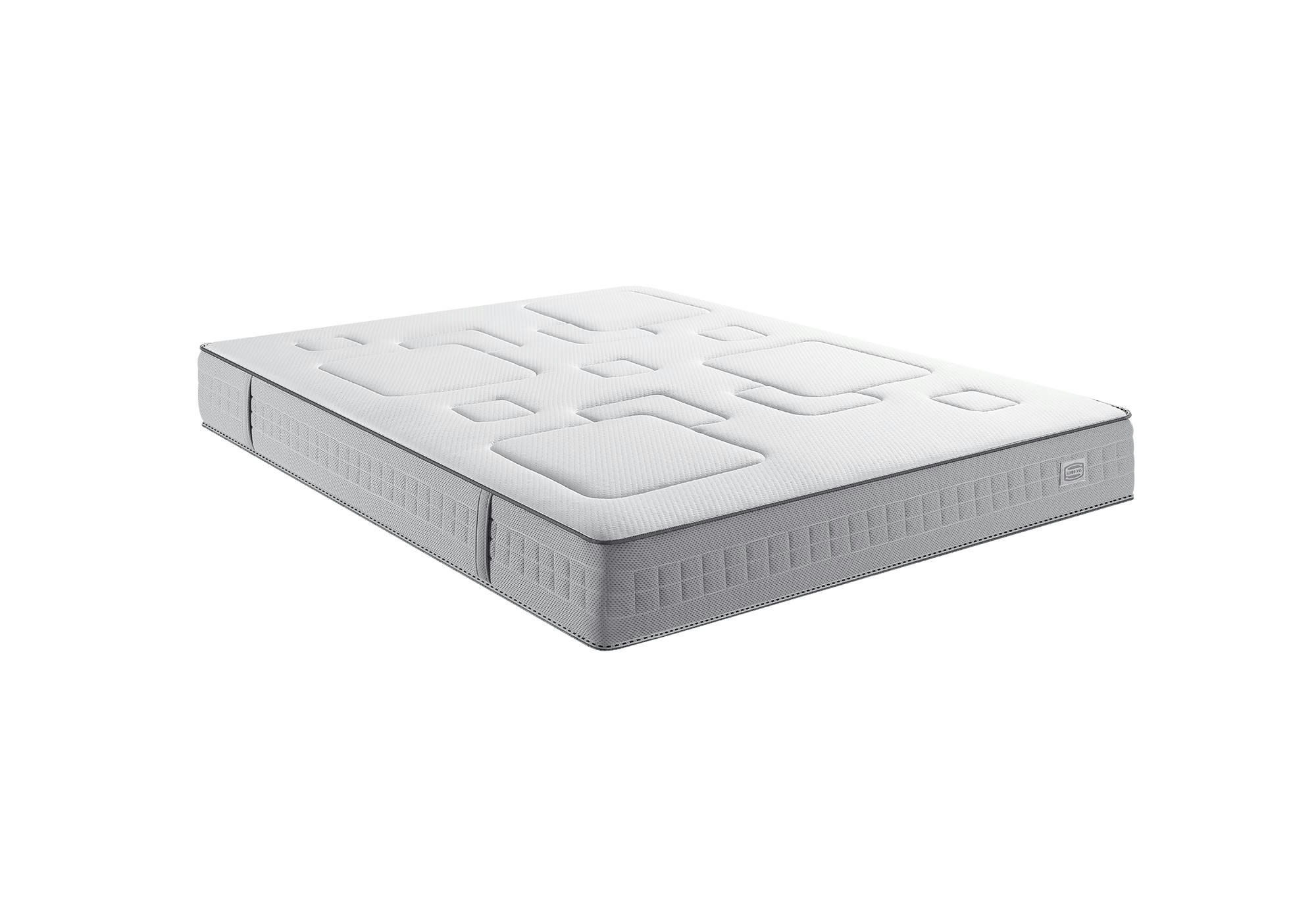 EQUILIBRE - Ens EQUILIBRE 140x190 matelas H25 ressort ensachés, ferme, sommier