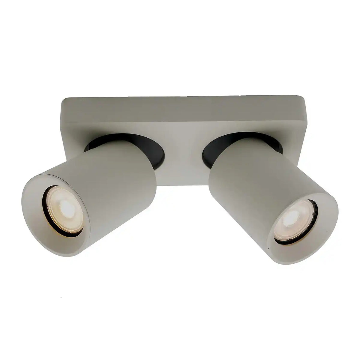 Artdelight spot Megano - 2 lichts - 20 x 11.5  cm - grijs