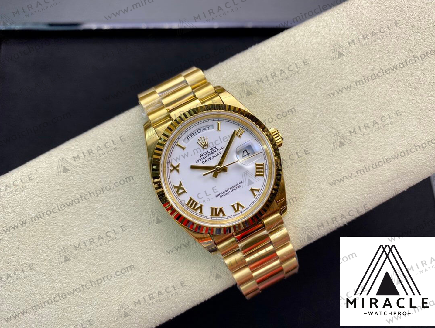 ROLEX-DAY DATE-REF.M128238-ELITE CLONE-36MM(White Dial)-Replica Watch