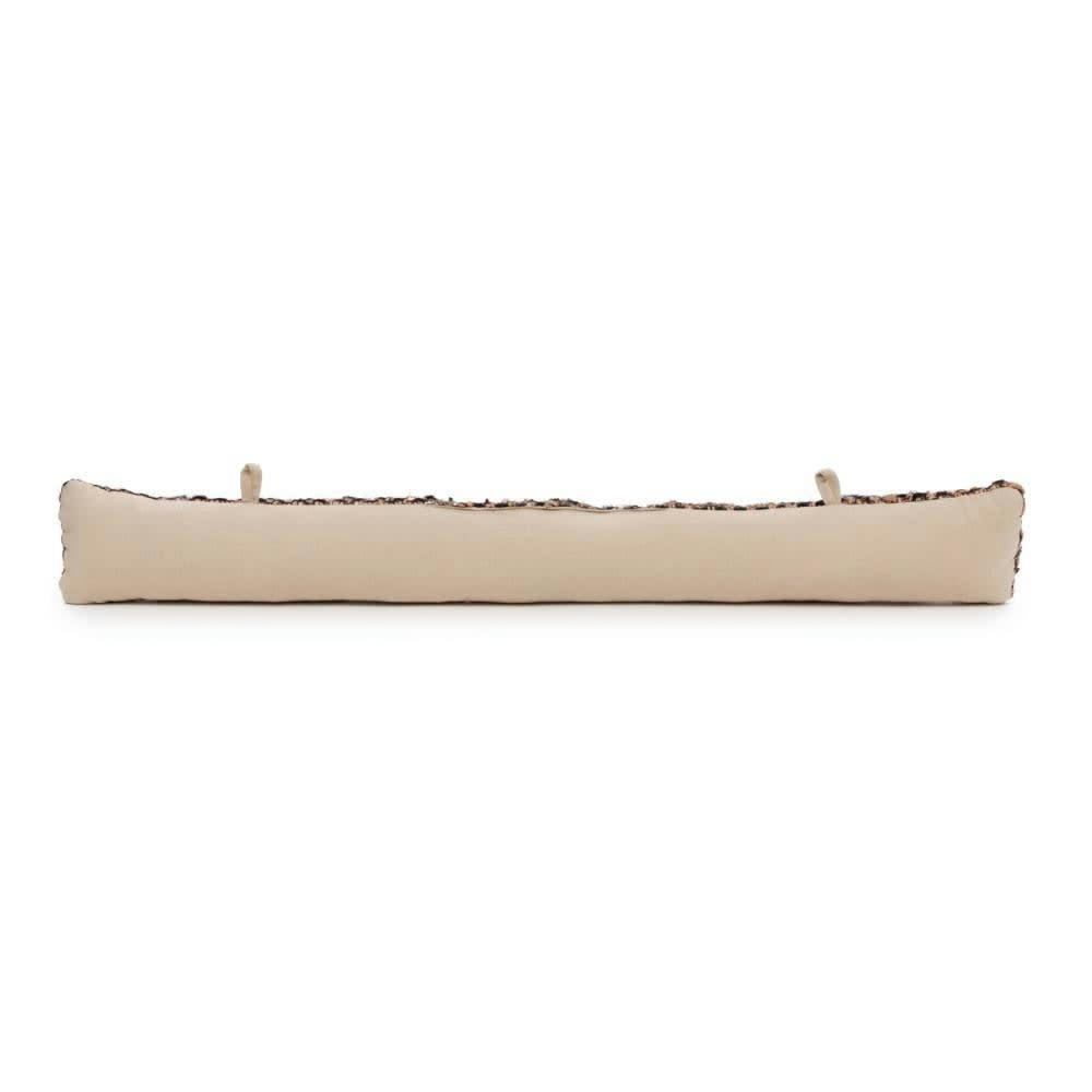 OH MY GEE - Boudins de porte en coton noir cuir