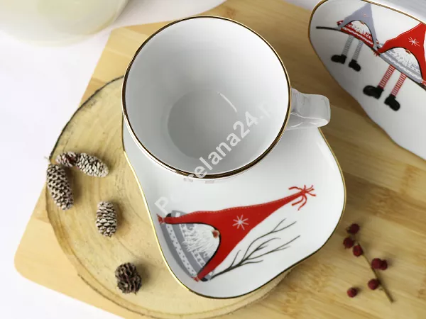 Garnitur śniadaniowy (3el) Lubiana - Stone Age 7132A Skrzaty GIFT BOX