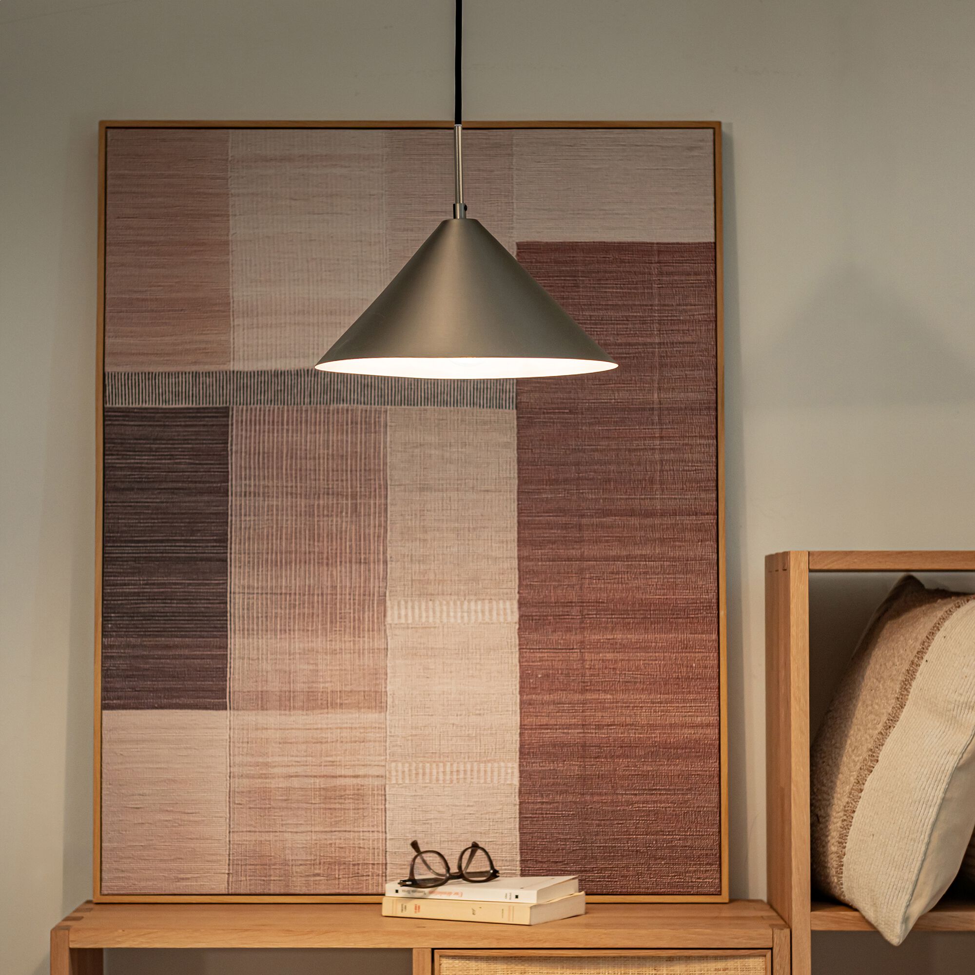 RAVENNE - Suspension électrifiée en fer - argent brossé