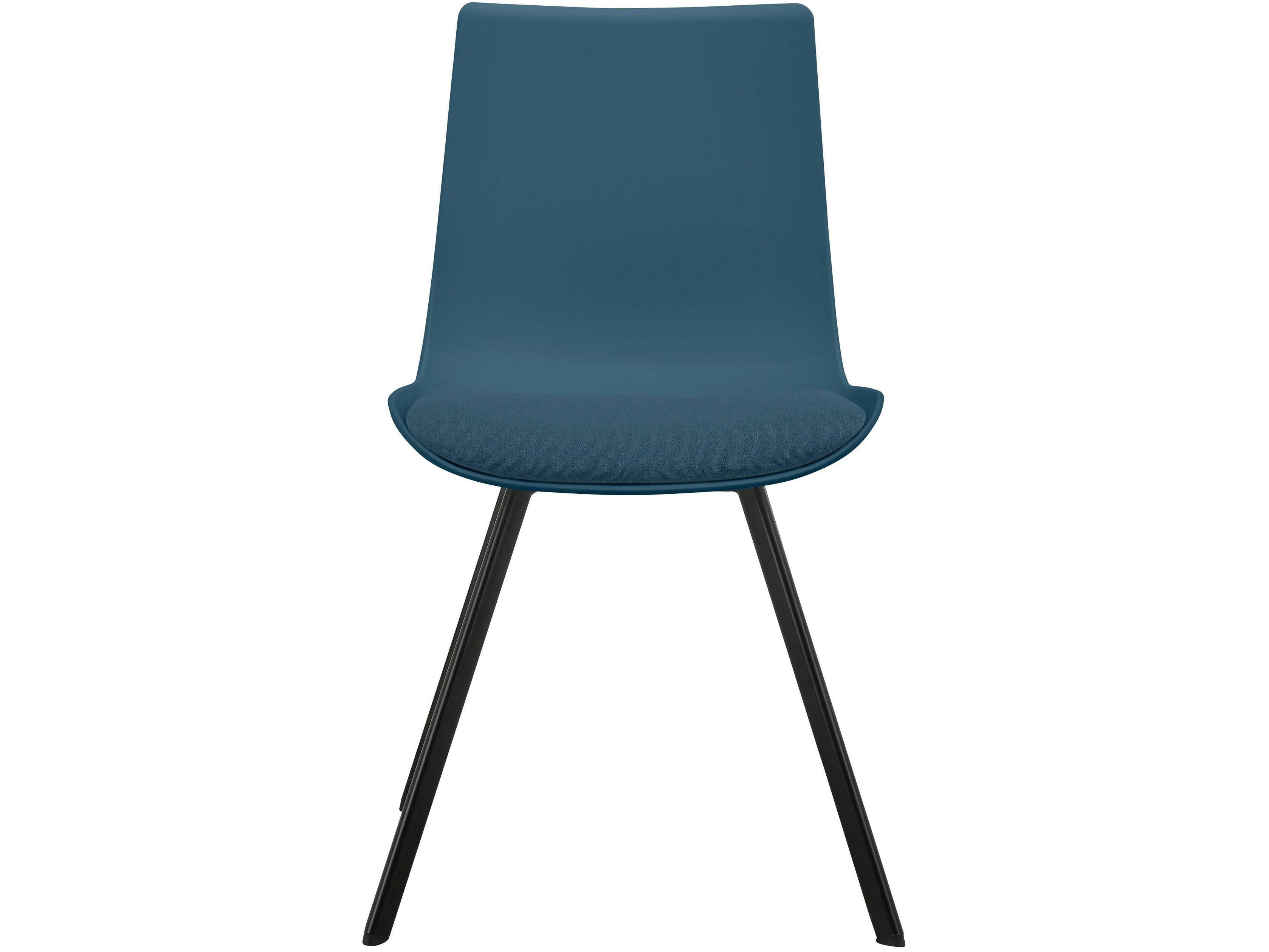 LUCKY - Chaises longues Lot de 2 en plastique bleu