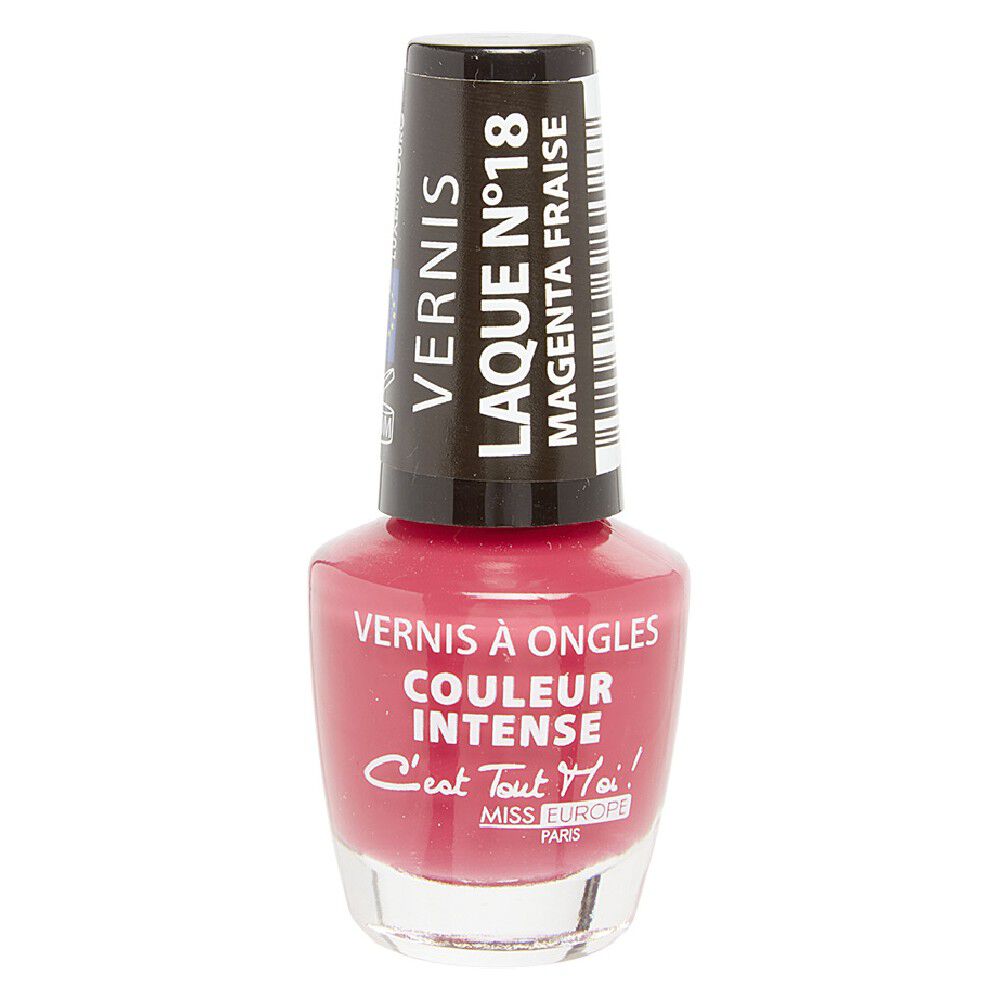 Vernis à ongles laqué magenta n°18