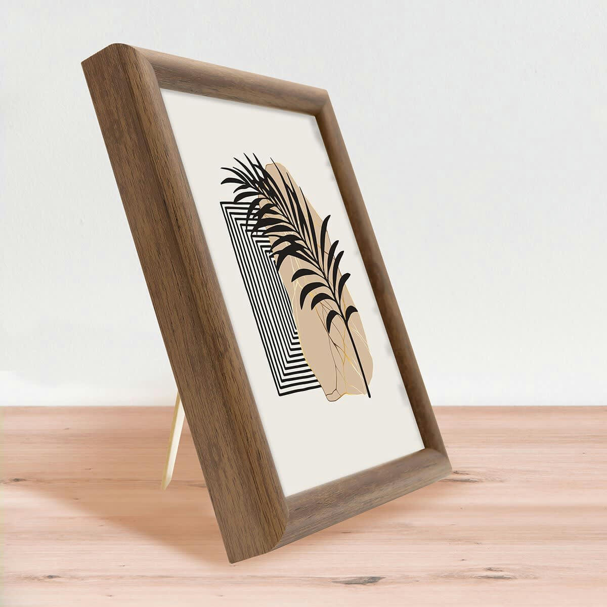 SHELTER - Cadre photo baguette arrondie ébène 15x20 cm résine recyclée