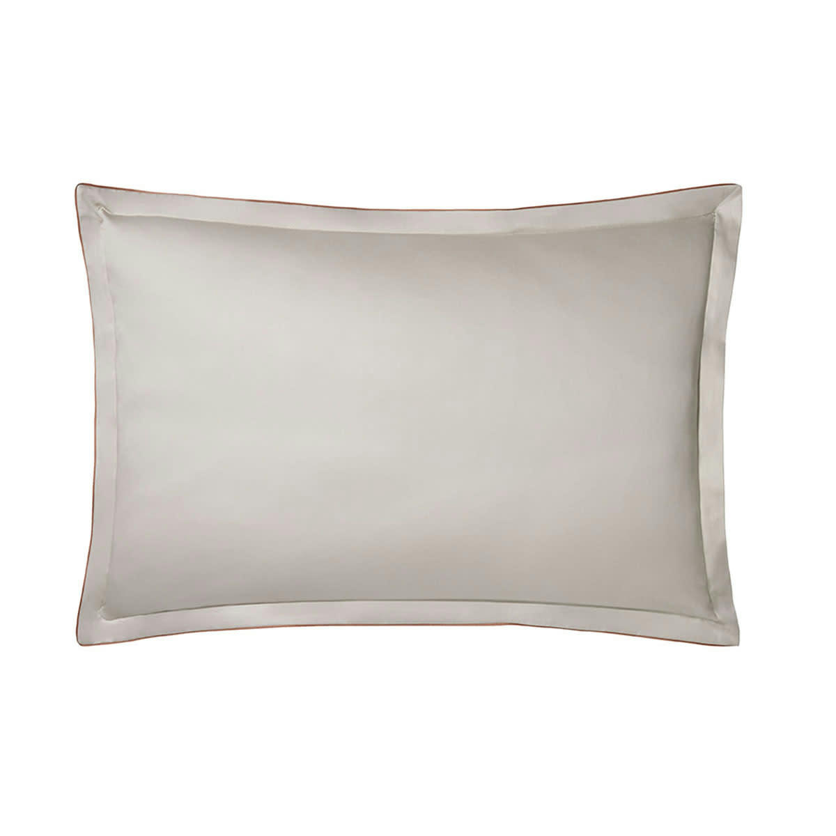 ZADIG - Taie d'oreiller en satin de coton bio terre cuite 50x75