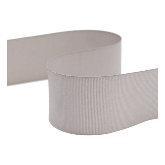 Grey Grosgrain Ribbon 38mm x 5m