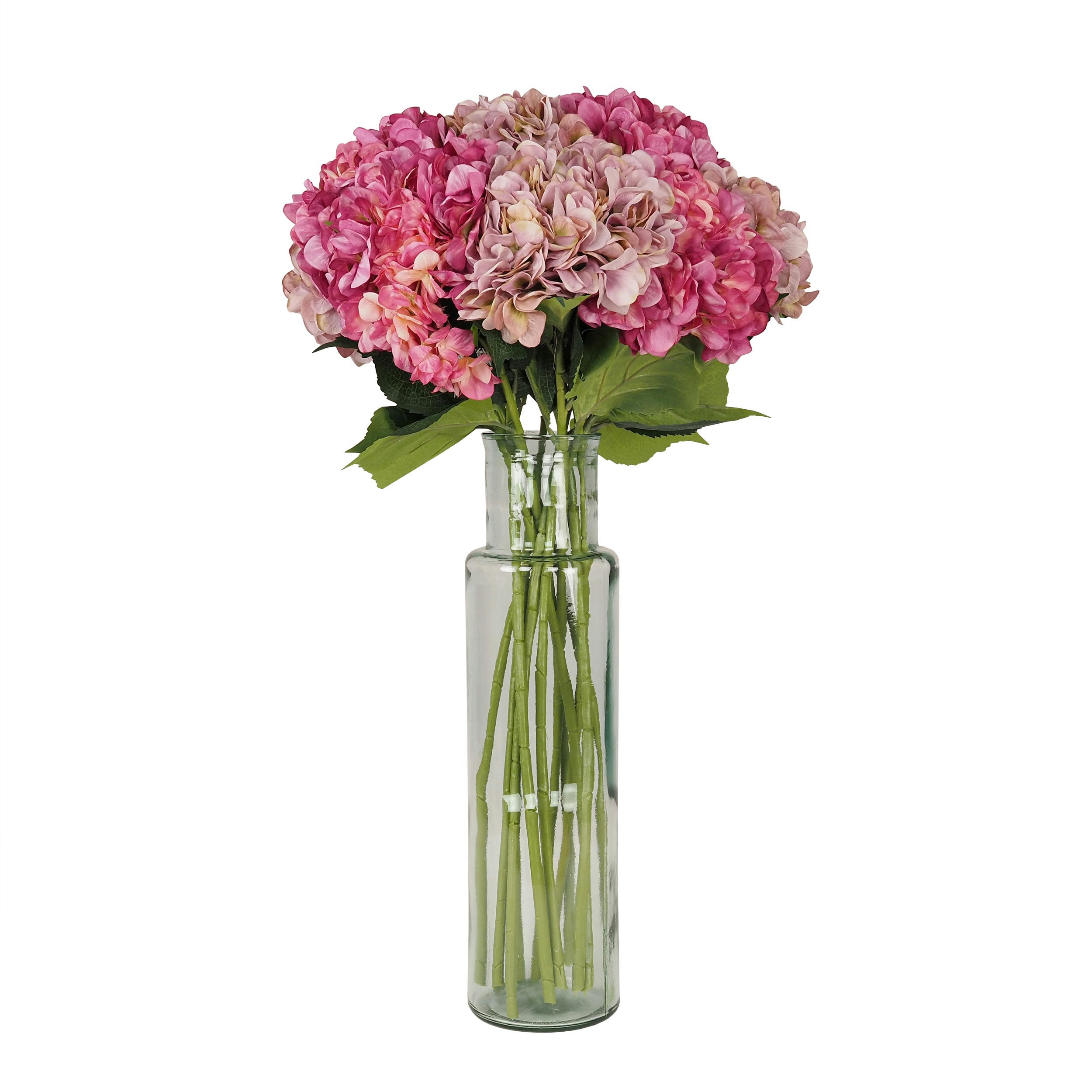 - Hortensia artificielle en tige 80cm lot de 12