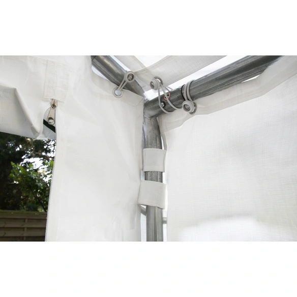 Seitenteile, Breite: 595 cm, Polyethylen, weiß