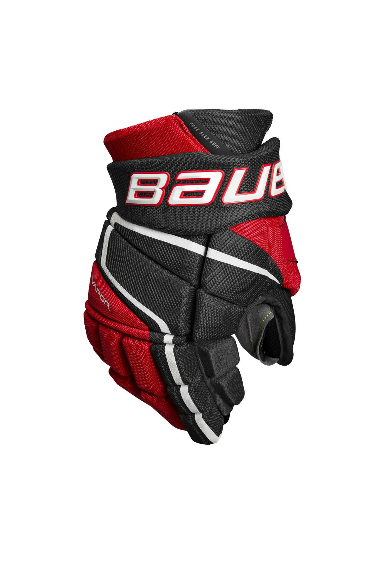 Bauer Vapor 3X Pro Hockey Gloves, Junior, Black/Red