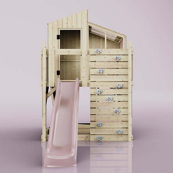 Aire de jeu PolarPlay Comète Aire de jeux portique bois avec toboggan &échelle d'escalade