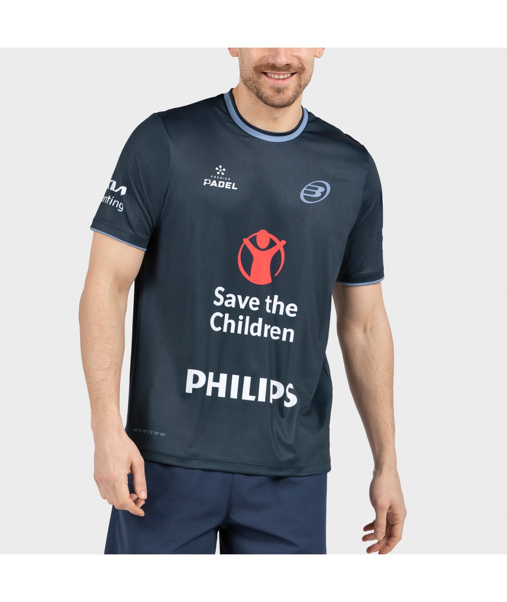 CAMISETA BULLPADEL PRIOR DN AZUL MARINO