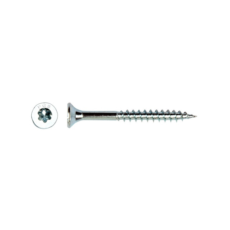 Vis pour panneau à tête fraisée T 30 6 x 100 mm 100 pièces