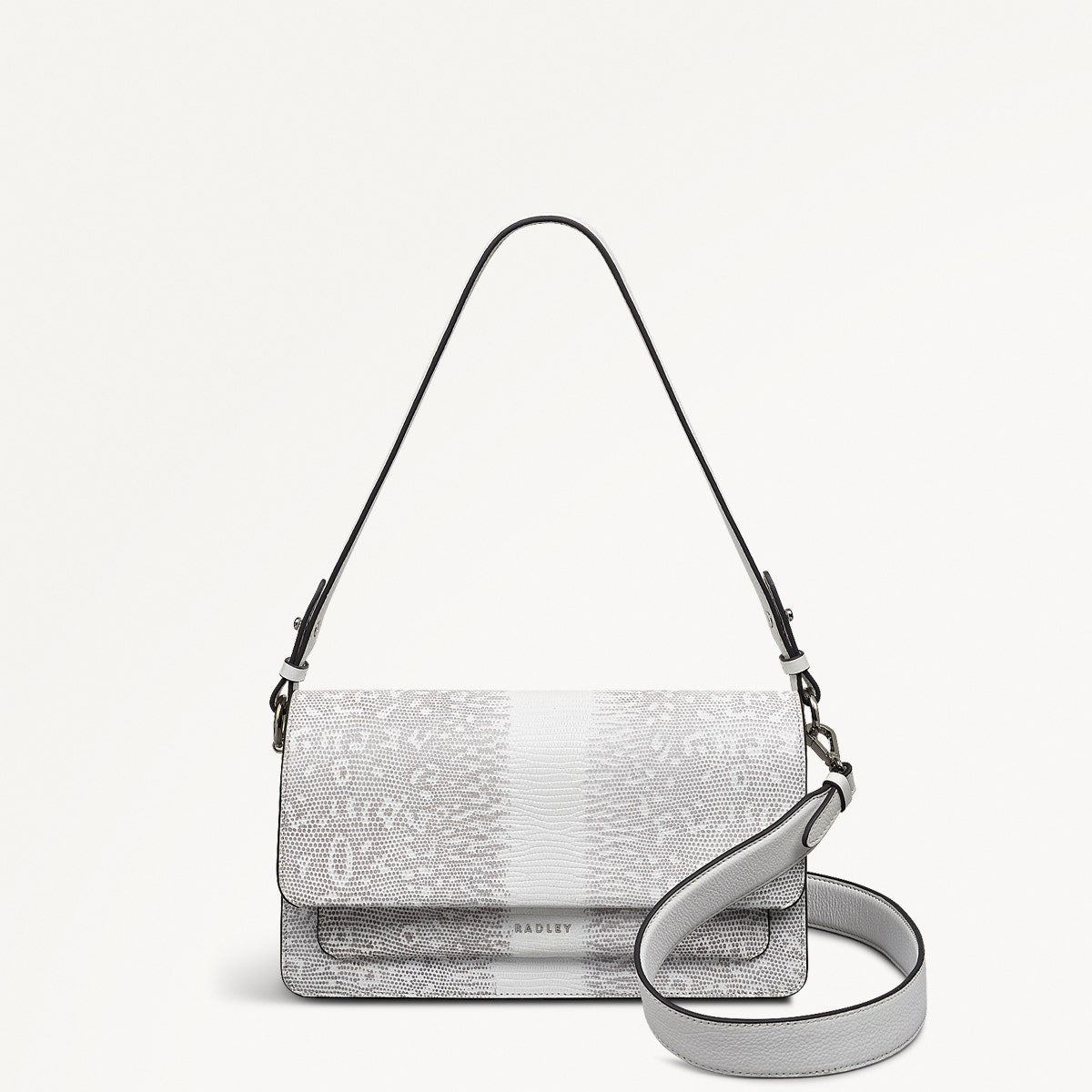 Leather Lane - Faux Lizard Medium Flapover Shoulder Bag - RHD18101