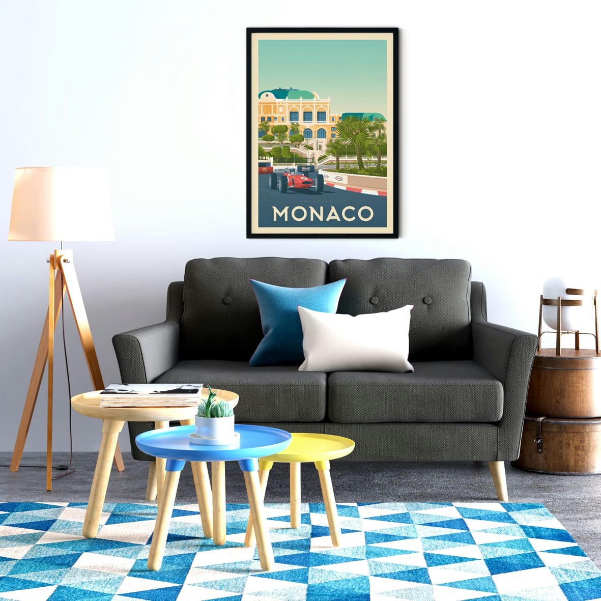 - Affiche Monaco  50x70 cm