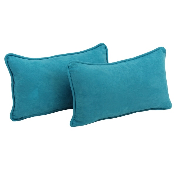 Porch & Den Blaze River Microsuede Lumbar Throw Pillows (Set of 2)