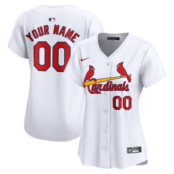 St. Louis Cardinals Nike Women's Home Limited Custom Jersey - White