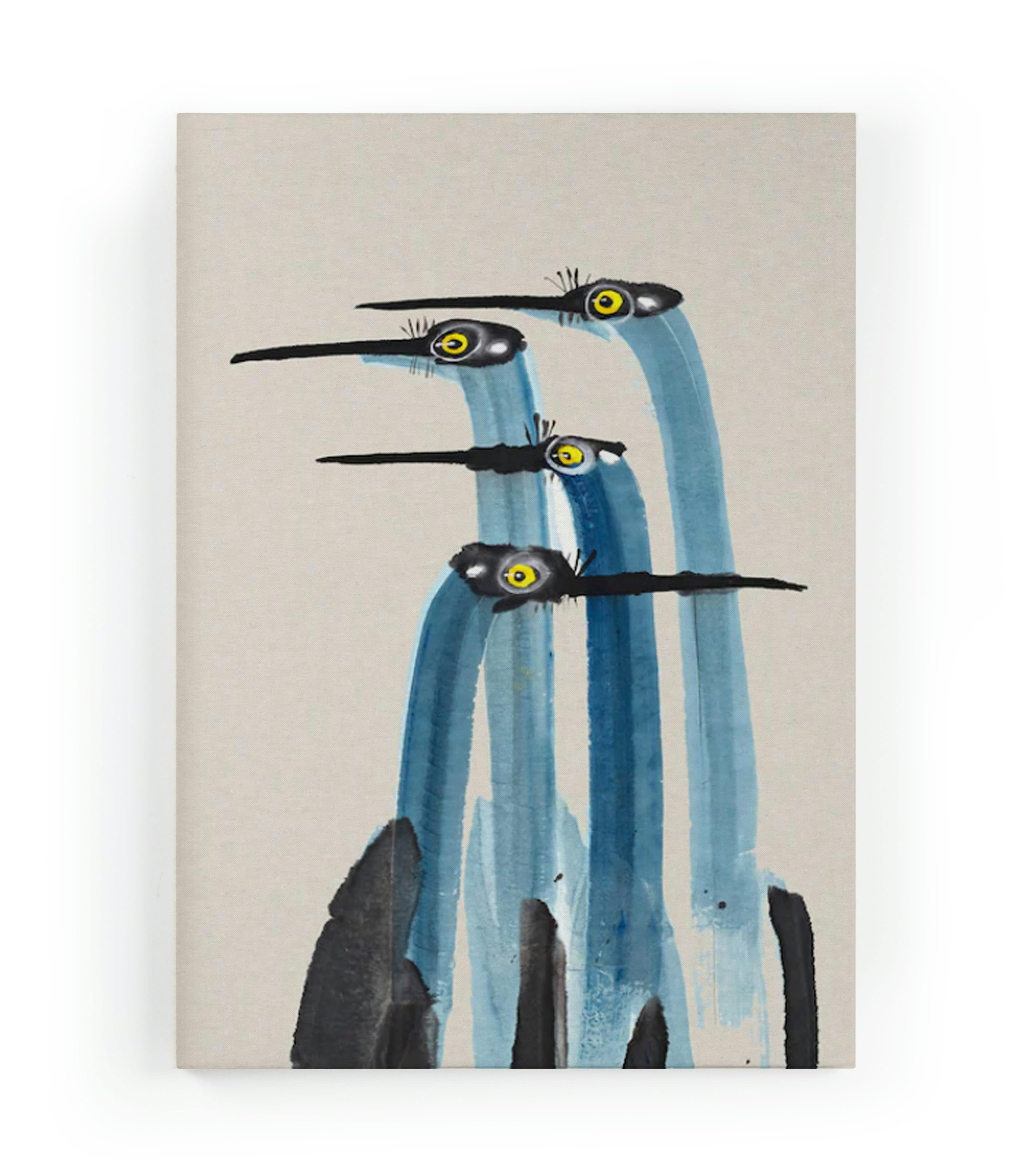 CRANE - Peinture sur toile 60x40 Imprimé Grue