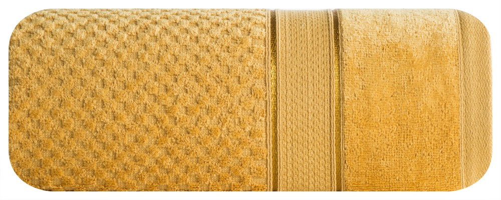 Ręcznik Jessi 70x140 musztardowy frotte 500g/m2