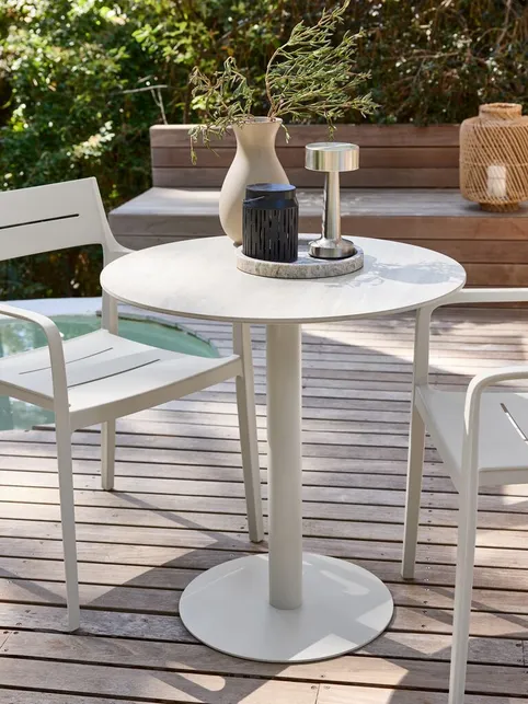 Cafébord VAMDRUP Ø70 beige