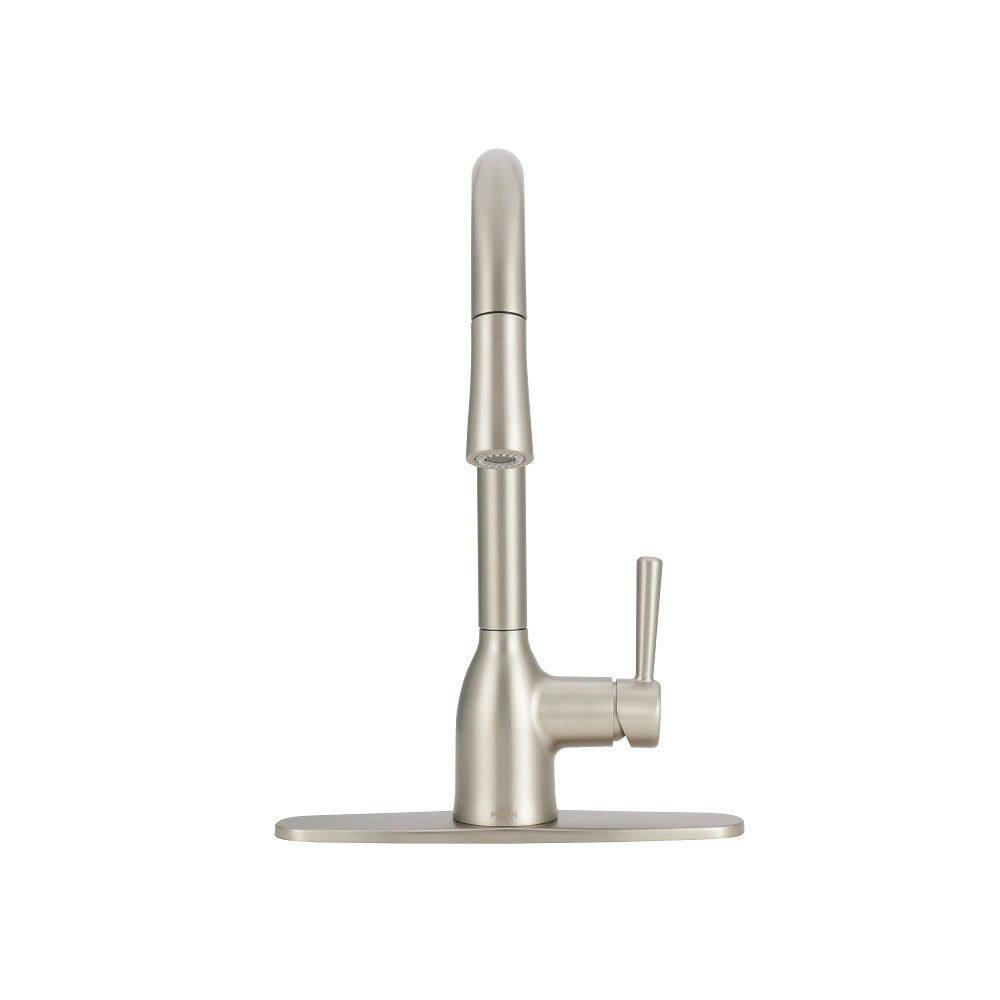 Moen® Adler Single Handle Pull Down Kitchen Faucet, Stainless Steel