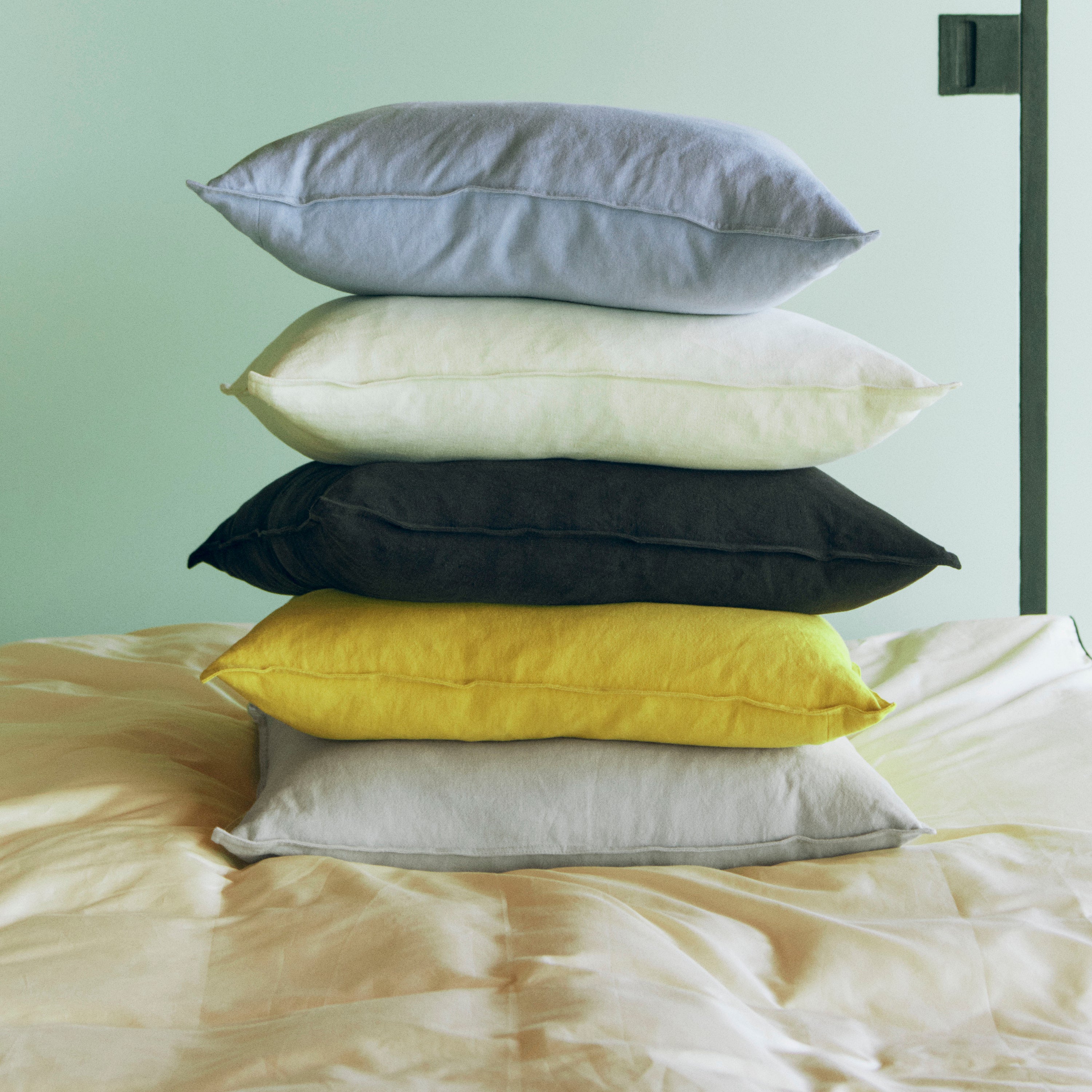 HAY Linen Kussenhoes 60 x 60 - Sky Grey