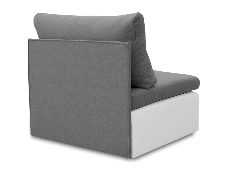 Sofa jednoosobowa Toledo Grafitowy/Biały