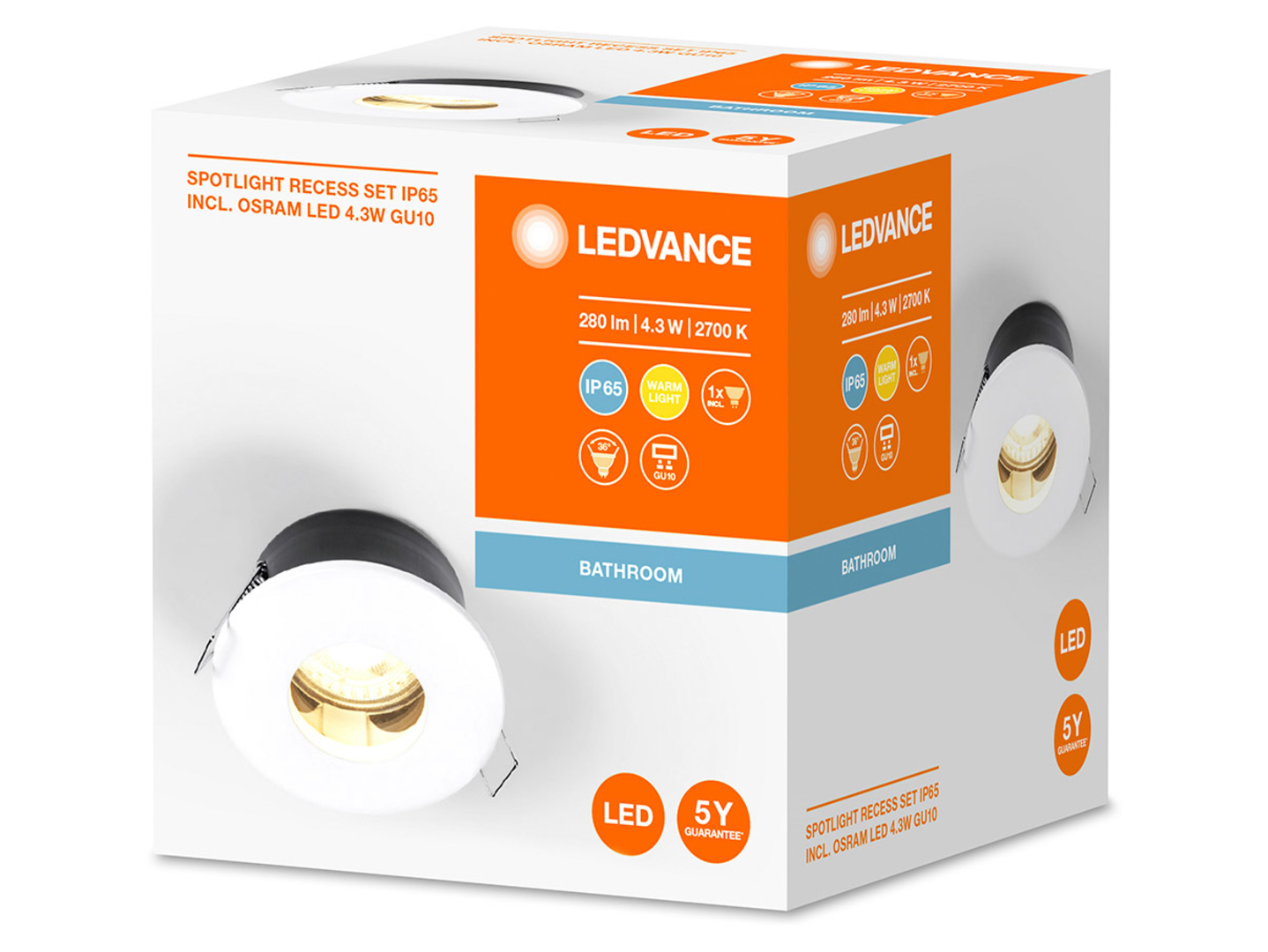 Oczko Spotlight LED aluminiowe 8,5 cm białe