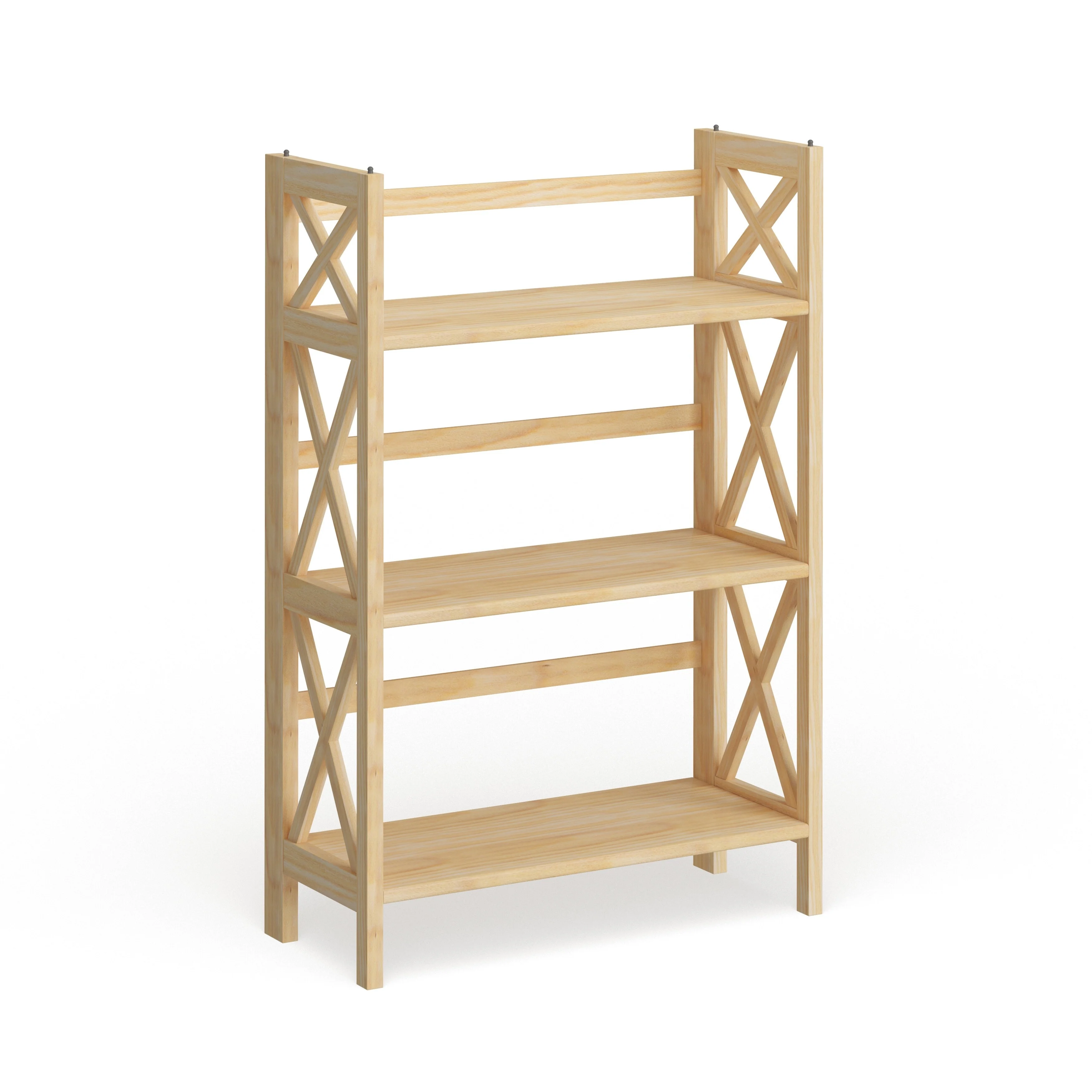 Copper Grove Jaborosa 3-shelf Folding Stackable Bookcase