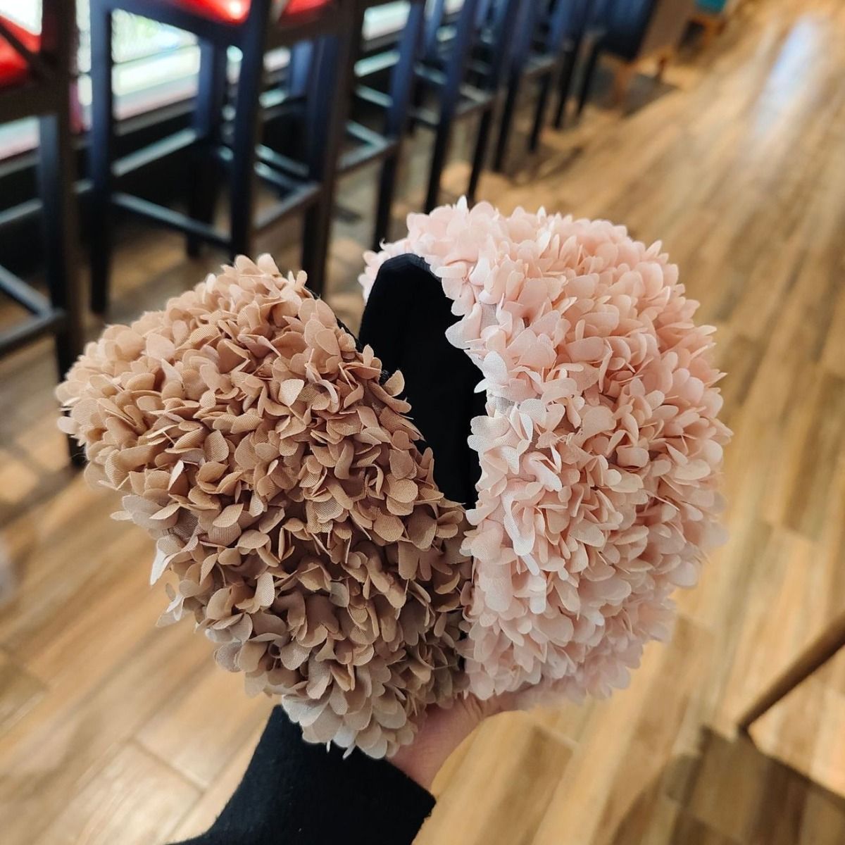 PEACH ACCESSORIES Coquette Blossom Flower Padded Headband