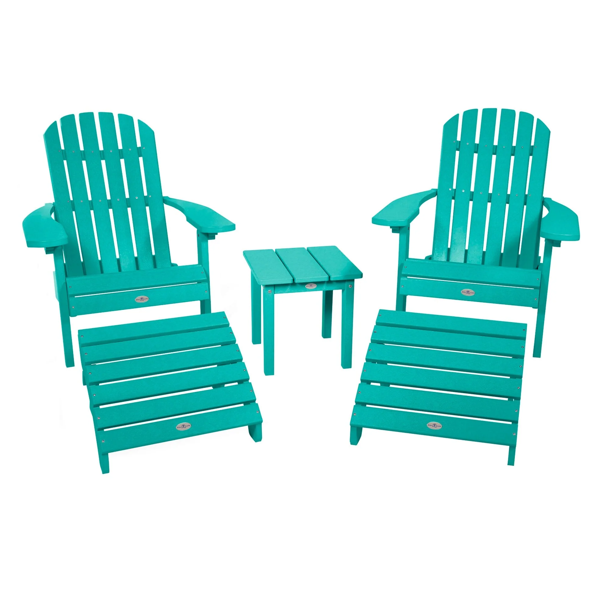 BAHIA VERDE OUTDOORS Cape 5-Piece Adirondack Conversation Set