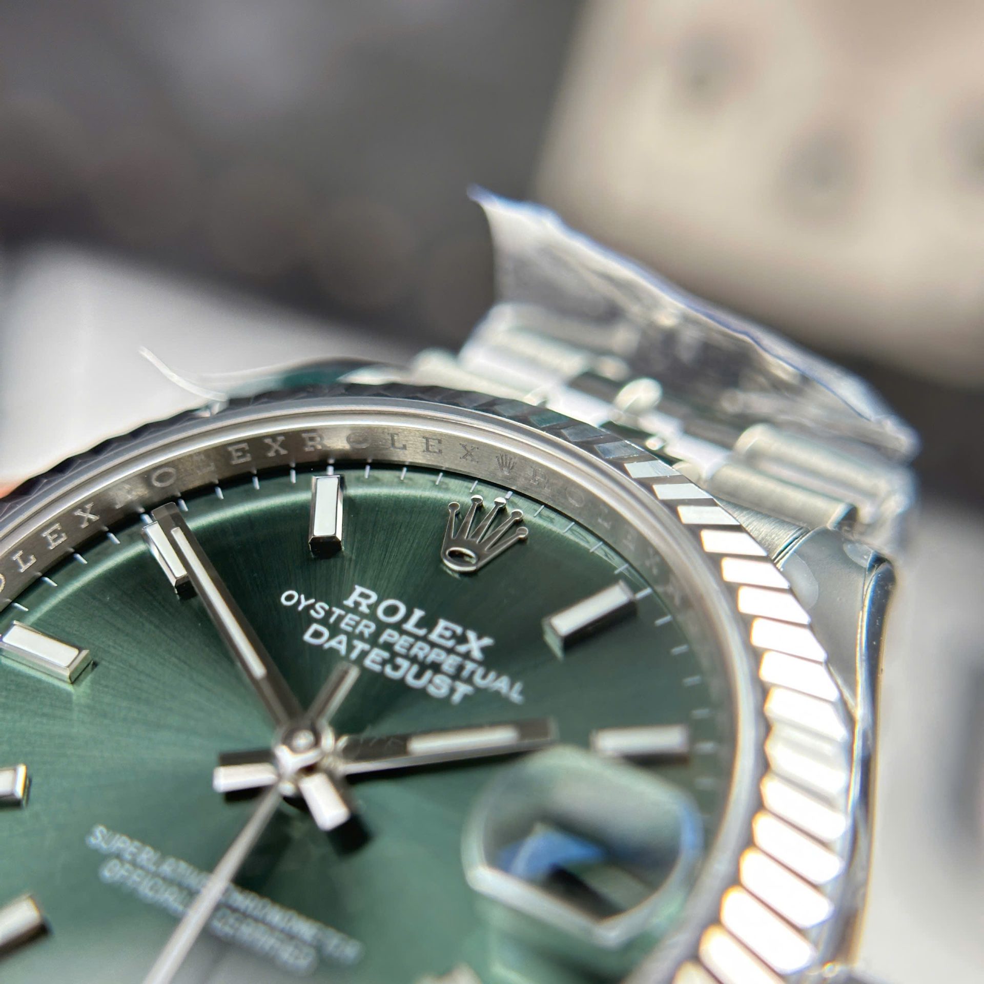 Rolex Datejust 316L Steel Green Dial 31mm Jub THBF Replica